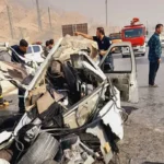 حمل خودرو تصادفی در اتوبان ساوه